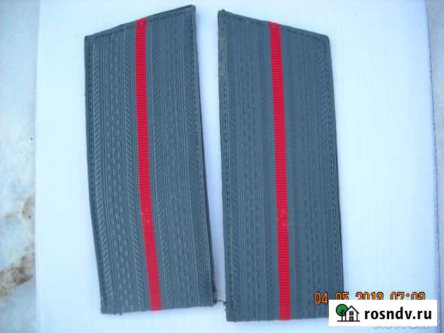 Погоны стального цвета с 1 красным просветом Саратов - изображение 1
