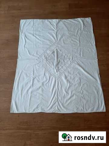 Пододеяльник детский белый кружево ручное 110 140 Красноярск - изображение 1