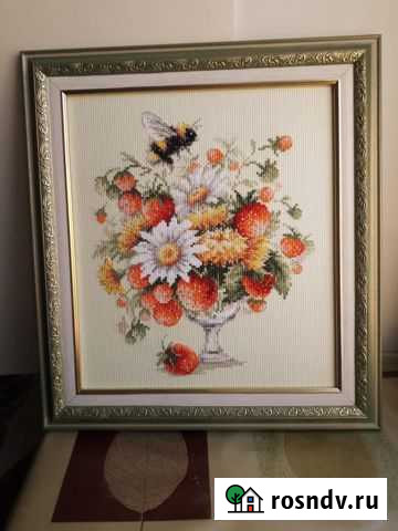 Картина крестом в багете Кострома - изображение 1