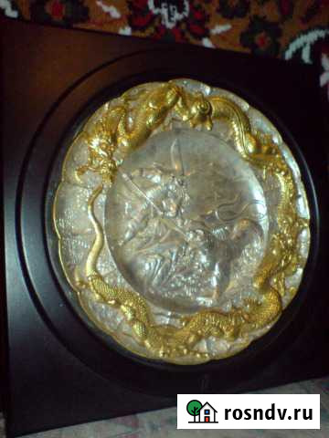 Старинная декоративная настенная тарелка (копия) Ярославль - изображение 1