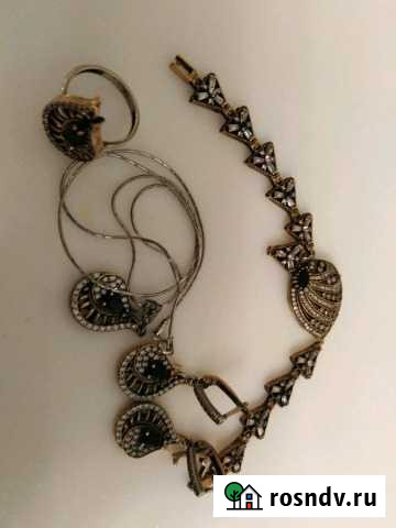 Комплект серебряных украшений Барнаул - изображение 1