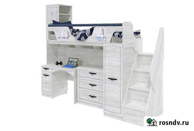 Детская кровать-Чердак Регата -4 + Детский стол и Владимир - изображение 1