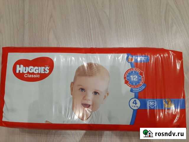 Подгузники Huggies Classic 4 (7-18 кг) Ярославль - изображение 1