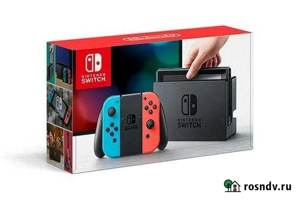 Nintendo Switch + карта память 32Гб Саранск - изображение 1