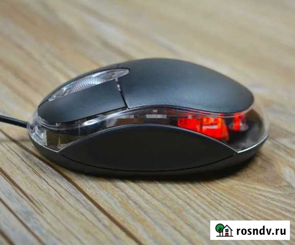 Мышка оптическая, в упаковке, переливается, красны Новокузнецк - изображение 1