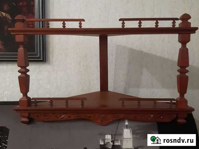 Полка настенная угловая для икон Безенчук - изображение 1