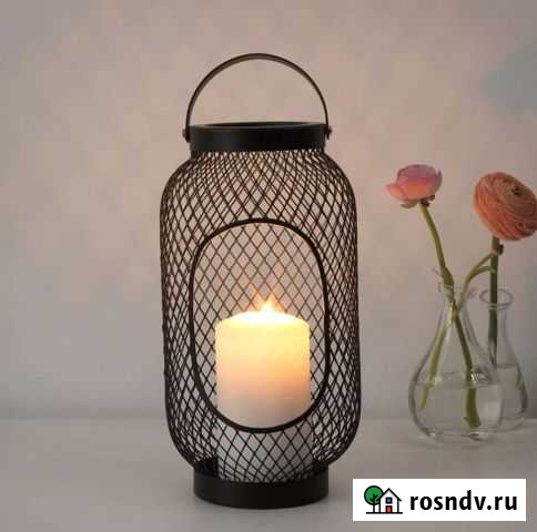 Подсвечник со свечей IKEA Калуга - изображение 1