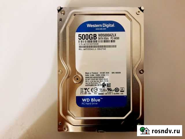 Жесткий диск WD Blue 500гб Выселки - изображение 1