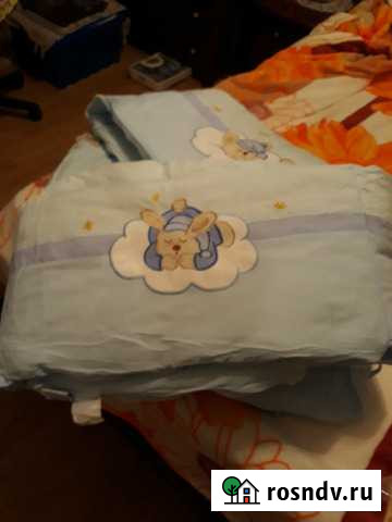 Комплект постельного белья с бортиками360,д/ крова Ногинск - изображение 1