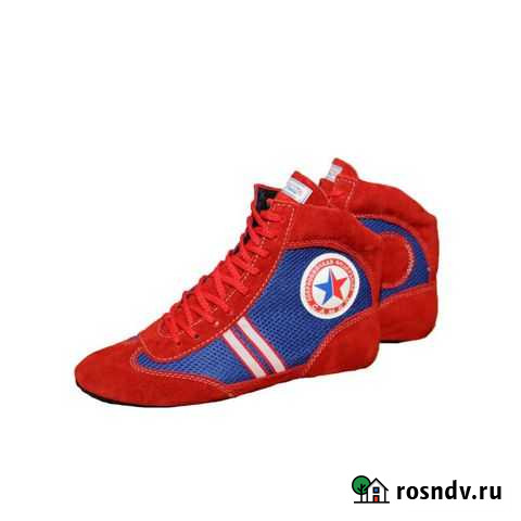Борцовки для самбо Крепыш Я Атака красно-синие Томск - изображение 1