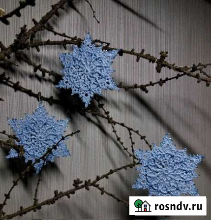 Подарок к новому году. Снежинки ручной работы Магадан - изображение 1
