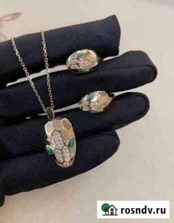 Золотой комплект Bvlgari 32.6 гр 0.72 ct Новосибирск