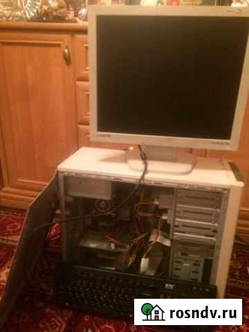 Персональный пк с монитором, мышью и проводами Гатчина - изображение 1