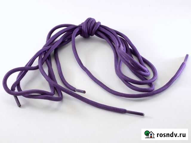 Шнурки для сноубордических ботинок фиолетовые 2,5м Кемерово - изображение 1