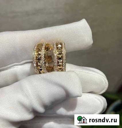 Золотые серьги Bvlgari 13.3 гр 1 ct Новосибирск - изображение 1