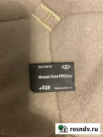 Memory stick pro duo 4 gb + переходник Иваново - изображение 1