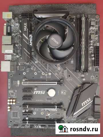 Материнская плата x470 + Ryzen 2600 + куллер Хабаровск - изображение 1