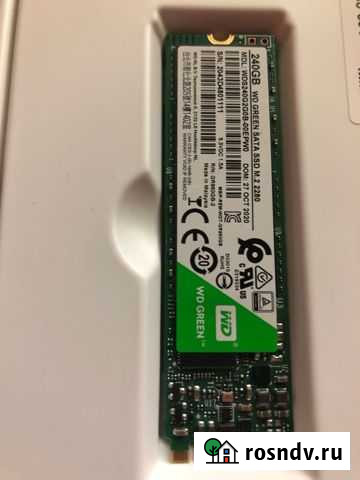 Ssd m2 240GB (240 гб SSD M.2 накопитель WD Green) Боголюбово - изображение 1