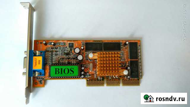 Раритетная видеокарта AGP 1x-2x nvidia vanta LT 8M Обнинск - изображение 1