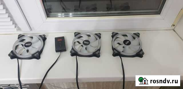 Кулеры 140мм с RGB контролером Набережные Челны - изображение 1