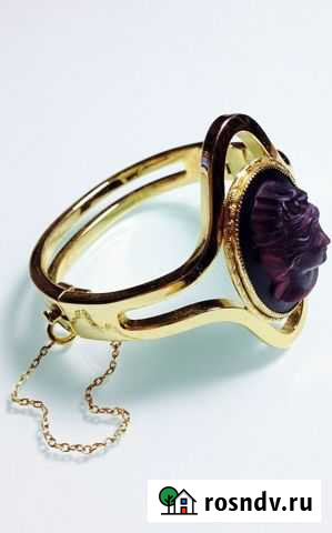 Винтажный браслет Whiting&Davis с камеей. США 1960 Екатеринбург - изображение 1