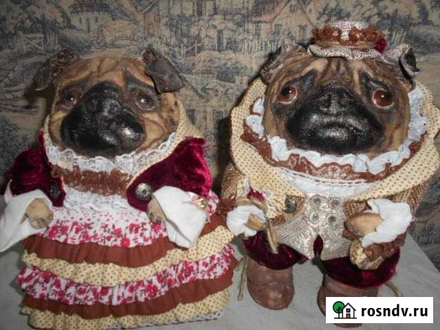 Интерьерная игрушка Мопсы Людиново - изображение 1