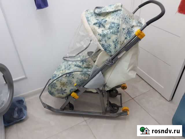 Детские санки на колесиках Самара - изображение 1