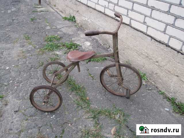 Антикварный детский трёхколёсный велосипед СССР Рудня - изображение 1