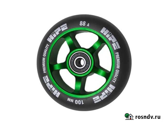 Колесо hipe 5Spoke 100 мм зеленый/черный Вологда - изображение 1