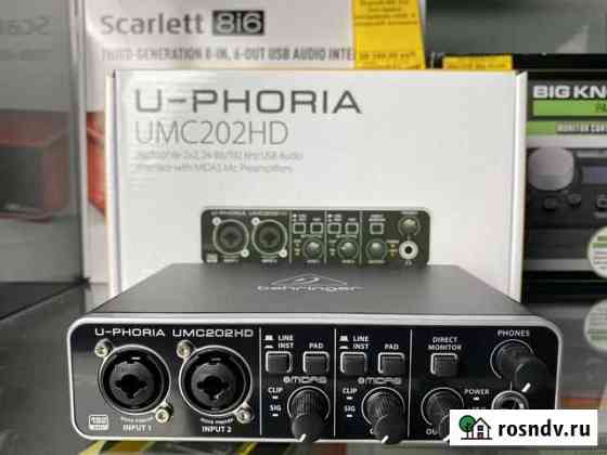 Внешняя звуковая карта Behringer UMC202HD Новая Екатеринбург
