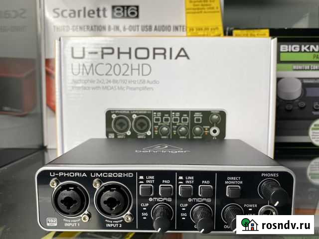 Внешняя звуковая карта Behringer UMC202HD Новая Екатеринбург - изображение 1