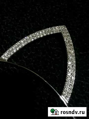 Ободок кошачьи ушки со стразами Рязань - изображение 1