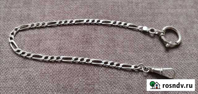 Цепочка для карманных часов серебро 925 Новосибирск - изображение 1