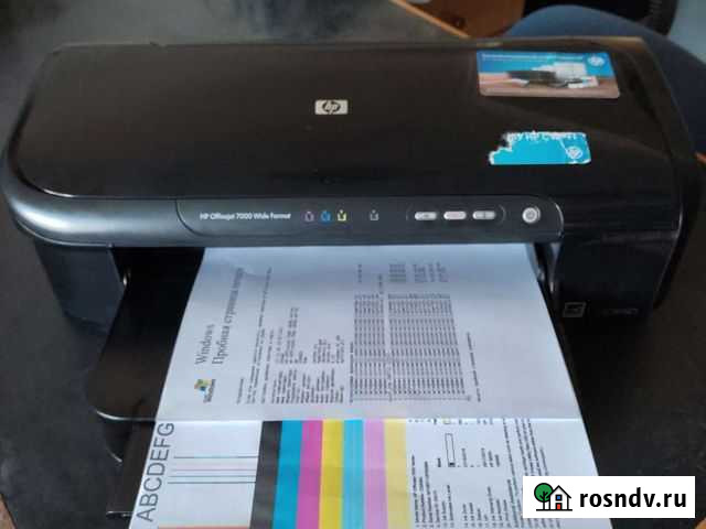 Цветной принтер А3 формата HP OfficeJet 7000 Махачкала - изображение 1