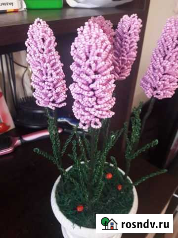 Лаванда из бисера Бугуруслан - изображение 1