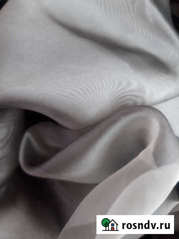 Тюль готовый серый 220 на 590 новый Красноярск - изображение 1