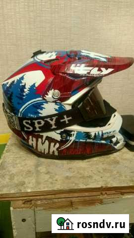 Шлем снегоходный HMK и маска Spy+. Размер 59-60 Вилючинск - изображение 1