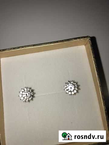 Серебряные серьги Дубовое - изображение 1