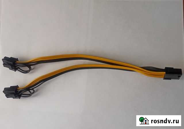Переходник CPU 8pin - 2х6+2 pin PCIe Рязань - изображение 1