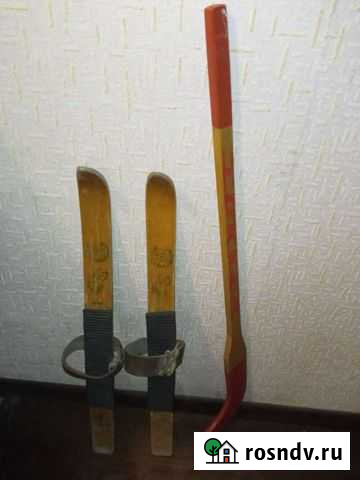 Лыжи старинные детские Иваново - изображение 1