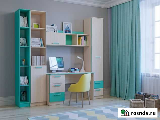 Детская мебель шкаф со столом Рико Санкт-Петербург - изображение 1