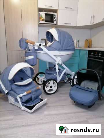 Коляска Adamex monte carbon 3 в 1 Красноярск - изображение 1