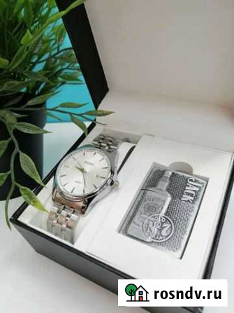 Подарочный набор seiko часы + зажигалка Новосибирск - изображение 1