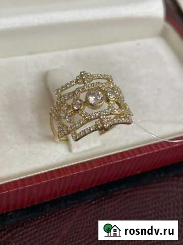 Золотое кольцо 375 фианит Пермь - изображение 1