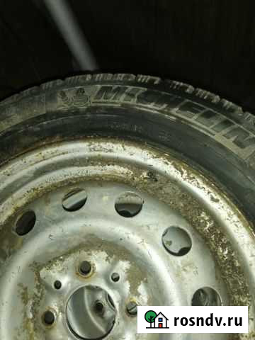 Продам зимние колеса r14 Michelin Углеуральский - изображение 1
