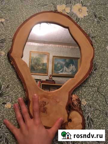 Зеркало из дерева - ручная работа Невель - изображение 1