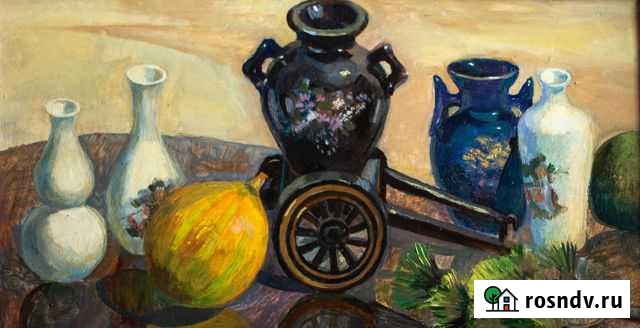 Китайские вазы - картина, масло, автор, СССР Псков - изображение 1