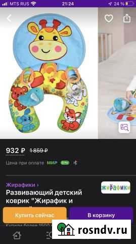 Развивающий детский коврик Удомля - изображение 1