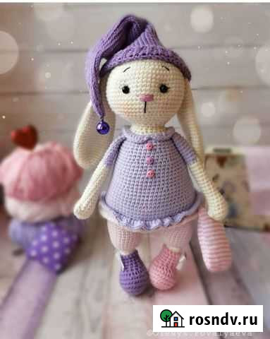 Мягкая игрушка заяц Елец - изображение 1