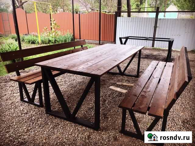 Стол скамейки садовая Мебель Майкоп - изображение 1